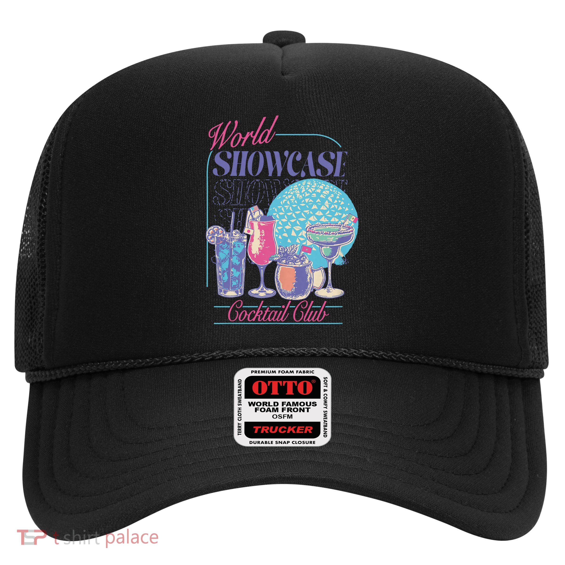 Epcot Drinking World Showcase Cocktail Club Drinking Team Trucker Hat