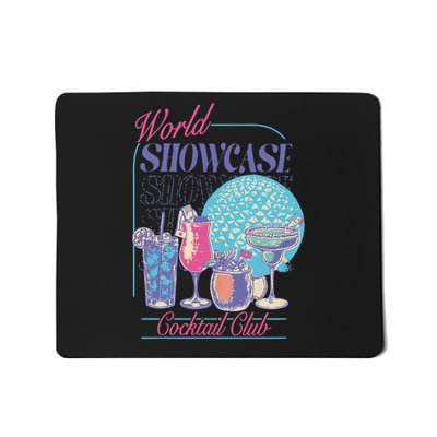Epcot Drinking World Showcase Cocktail Club Drinking Team Mousepad