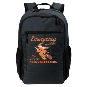 Emergency Dept We Treat Frequent Fliers ER Nurse Halloween Daily Commute Backpack