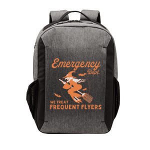 Emergency Dept We Treat Frequent Fliers ER Nurse Halloween Vector Backpack