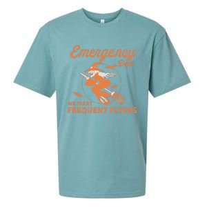 Emergency Dept We Treat Frequent Fliers ER Nurse Halloween Sueded Cloud Jersey T-Shirt