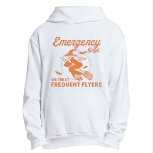 Emergency Dept We Treat Frequent Fliers ER Nurse Halloween Urban Pullover Hoodie