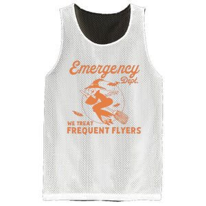 Emergency Dept We Treat Frequent Fliers ER Nurse Halloween Mesh Reversible Basketball Jersey Tank