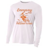 Emergency Dept We Treat Frequent Fliers ER Nurse Halloween Cooling Performance Long Sleeve Crew