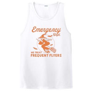 Emergency Dept We Treat Frequent Fliers ER Nurse Halloween PosiCharge Competitor Tank