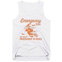 Emergency Dept We Treat Frequent Fliers ER Nurse Halloween Tank Top