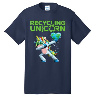 Earth Day With Dabbing Unicorn For And Teachers Tall T-Shirt