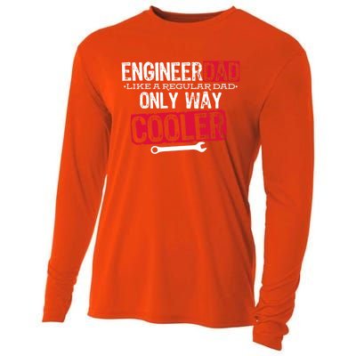 Engineer Dad Way Cooler Gift Cooling Performance Long Sleeve Crew