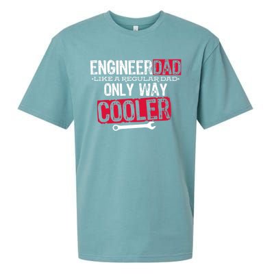 Engineer Dad Way Cooler Gift Sueded Cloud Jersey T-Shirt