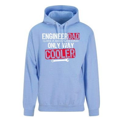 Engineer Dad Way Cooler Gift Unisex Surf Hoodie