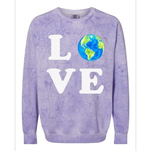 Earth Day Women Environment Colorblast Crewneck Sweatshirt