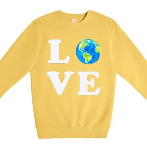 Earth Day Women Environment Premium Crewneck Sweatshirt