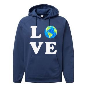 Earth Day Women Environment Performance Fleece Hoodie