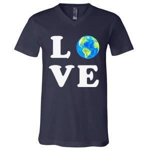 Earth Day Women Environment V-Neck T-Shirt