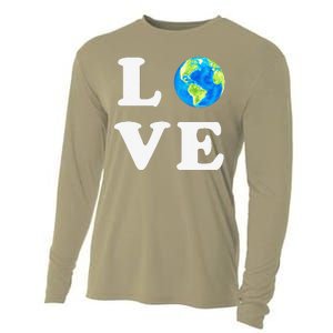 Earth Day Women Environment Cooling Performance Long Sleeve Crew