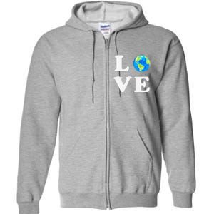 Earth Day Women Environment Full Zip Hoodie