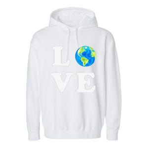 Earth Day Women Environment Garment-Dyed Fleece Hoodie