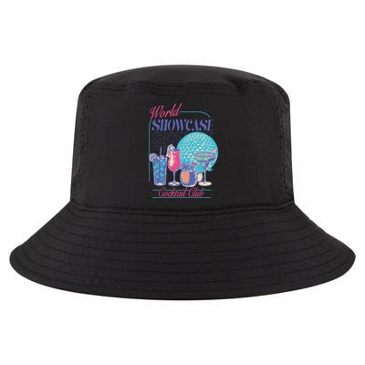 Epcot Drinking World Showcase Cocktail Club Drinking Team Cool Comfort Performance Bucket Hat