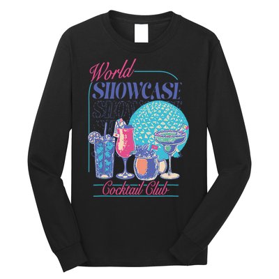 Epcot Drinking World Showcase Cocktail Club Drinking Team Long Sleeve Shirt