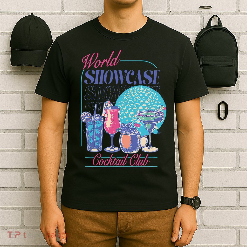 Epcot Drinking World Showcase Cocktail Club Drinking Team T-Shirt