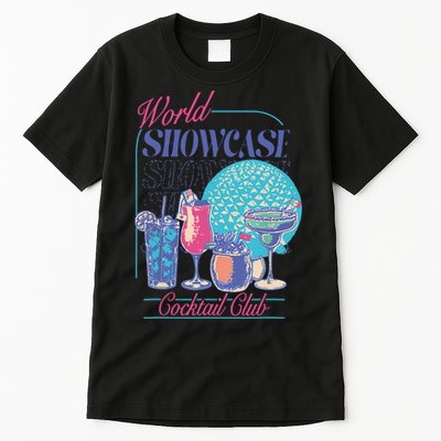 Epcot Drinking World Showcase Cocktail Club Drinking Team Tall T-Shirt