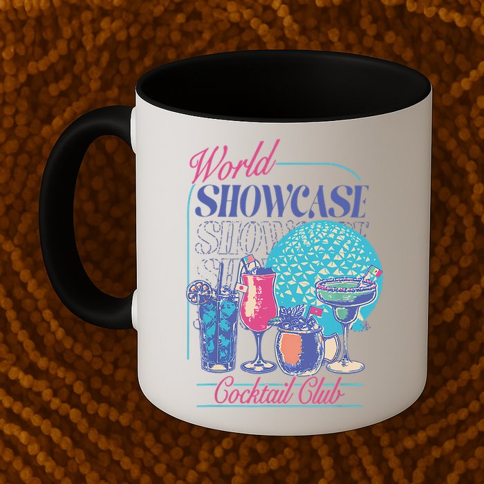Epcot Drinking World Showcase Cocktail Club Drinking Team Mug