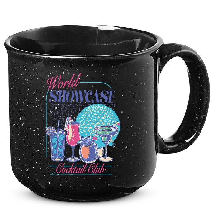 Epcot Drinking World Showcase Cocktail Club Drinking Team 15oz Campfire Ceramic Mug
