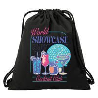 Epcot Drinking World Showcase Cocktail Club Drinking Team Drawstring Bag
