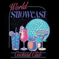 Epcot Drinking World Showcase Cocktail Club Drinking Team Drawstring Bag