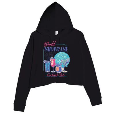 Epcot Drinking World Showcase Cocktail Club Drinking Team Crop Fleece Hoodie