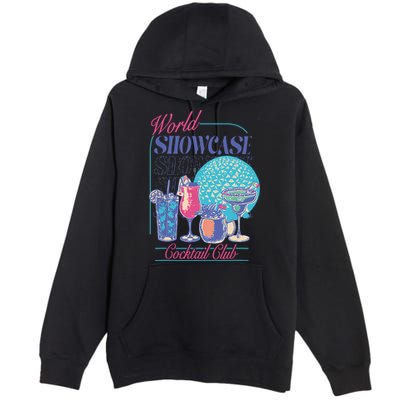 Epcot Drinking World Showcase Cocktail Club Drinking Team Premium Pullover Hoodie