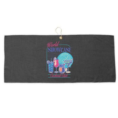 Epcot Drinking World Showcase Cocktail Club Drinking Team Large Microfiber Waffle Golf Towel