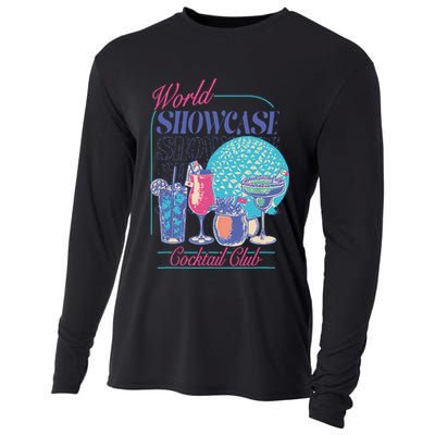 Epcot Drinking World Showcase Cocktail Club Drinking Team Cooling Performance Long Sleeve Crew