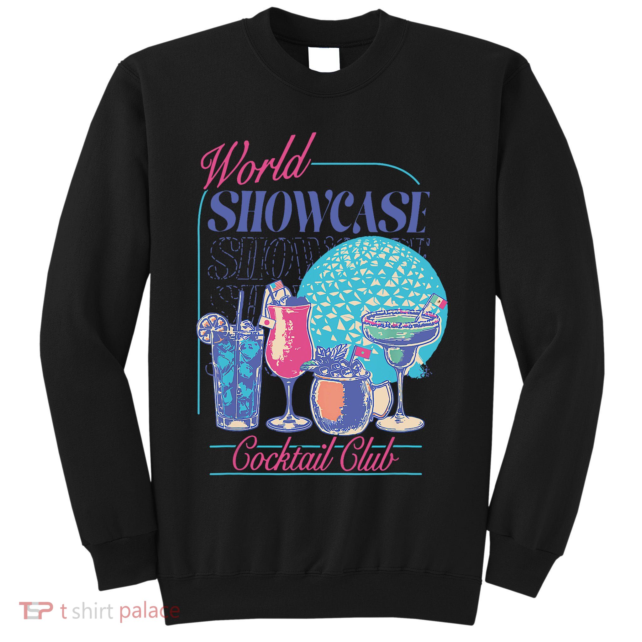 Epcot Drinking World Showcase Cocktail Club Drinking Team Tall Sweatshirt