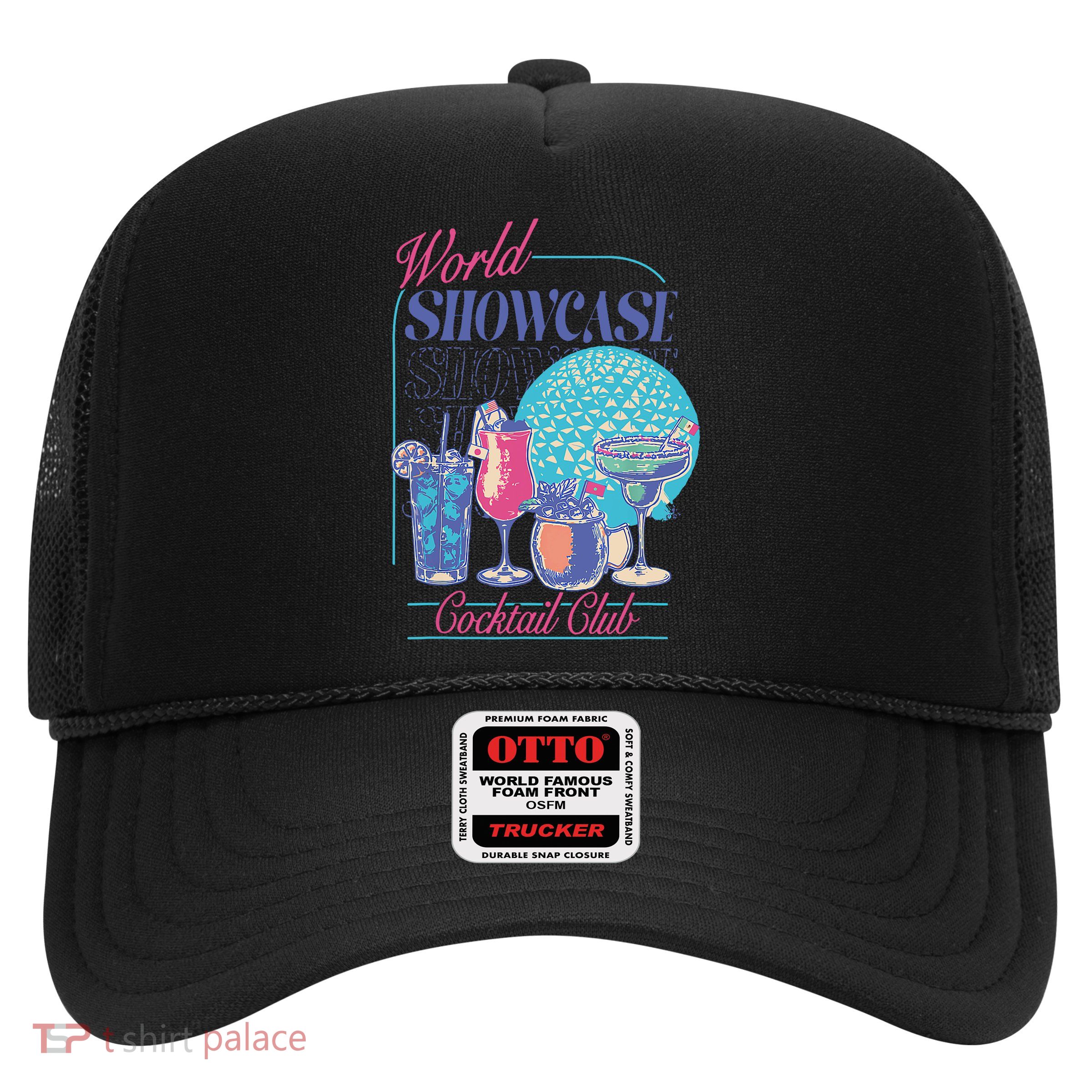 Epcot Drinking World Showcase Cocktail Club Drinking Team Trucker Hat