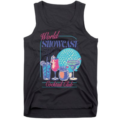 Epcot Drinking World Showcase Cocktail Club Drinking Team Tank Top