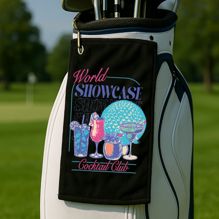 Epcot Drinking World Showcase Cocktail Club Drinking Team Golf Towel