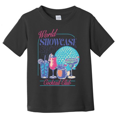 Epcot Drinking World Showcase Cocktail Club Drinking Team Toddler T-Shirt