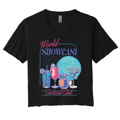 Epcot Drinking World Showcase Cocktail Club Drinking Team Crop Top
