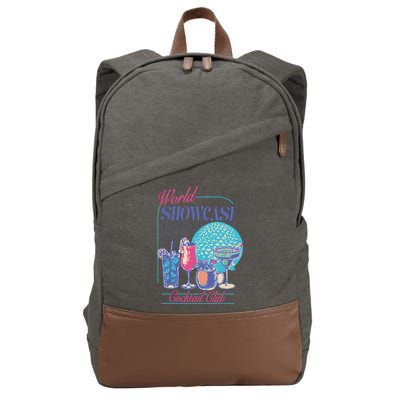 Epcot Drinking World Showcase Cocktail Club Drinking Team Cotton Canvas Backpack