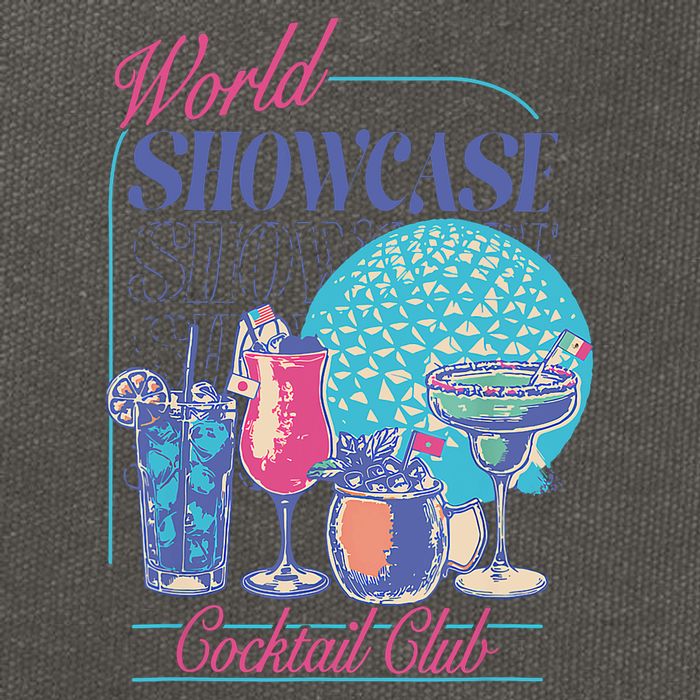 Epcot Drinking World Showcase Cocktail Club Drinking Team Cotton Canvas Backpack