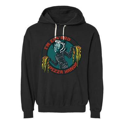 Edward Pizza Hands Parody Garment-Dyed Fleece Hoodie