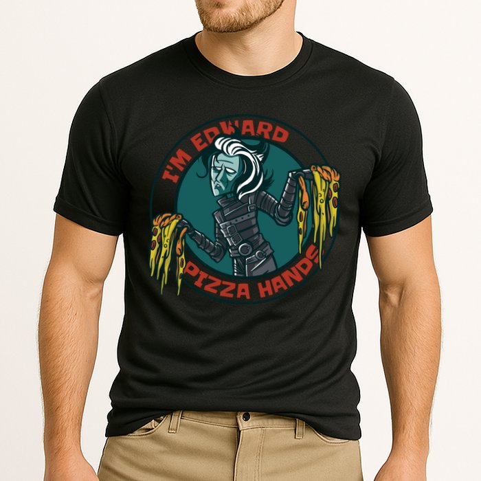 Edward Pizza Hands Parody Cooling Performance Crew T-Shirt