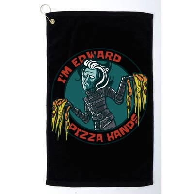 Edward Pizza Hands Parody Golf Towel