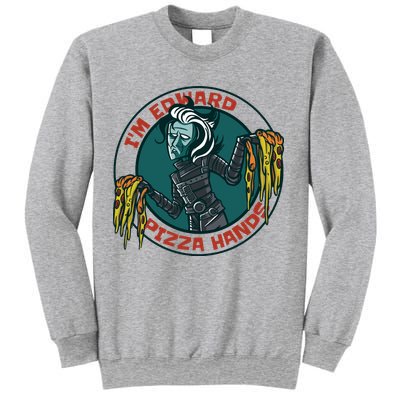 Edward Pizza Hands Parody Sweatshirt