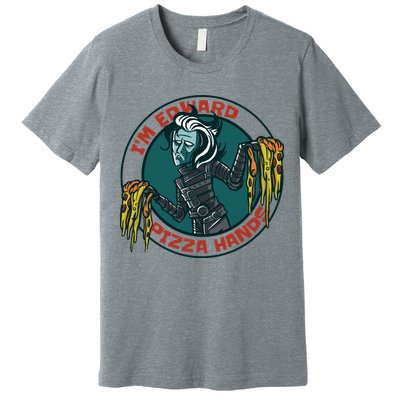 Edward Pizza Hands Parody Premium T-Shirt