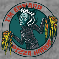 Edward Pizza Hands Parody Baby Bodysuit