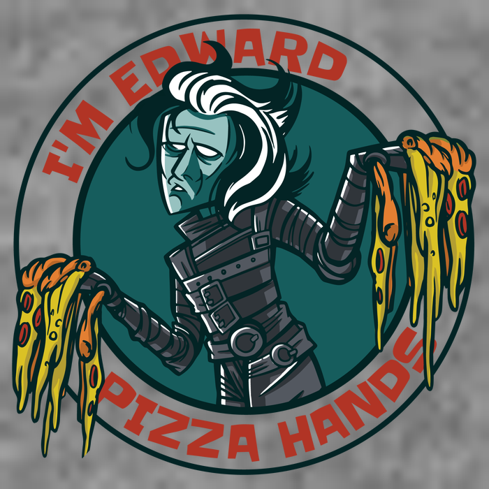 Edward Pizza Hands Parody Baby Bodysuit