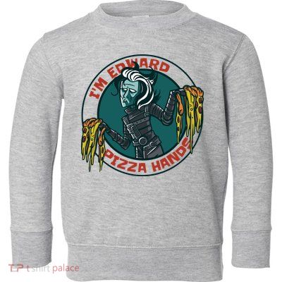 Edward Pizza Hands Parody Toddler Sweatshirt