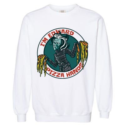 Edward Pizza Hands Parody Garment-Dyed Sweatshirt